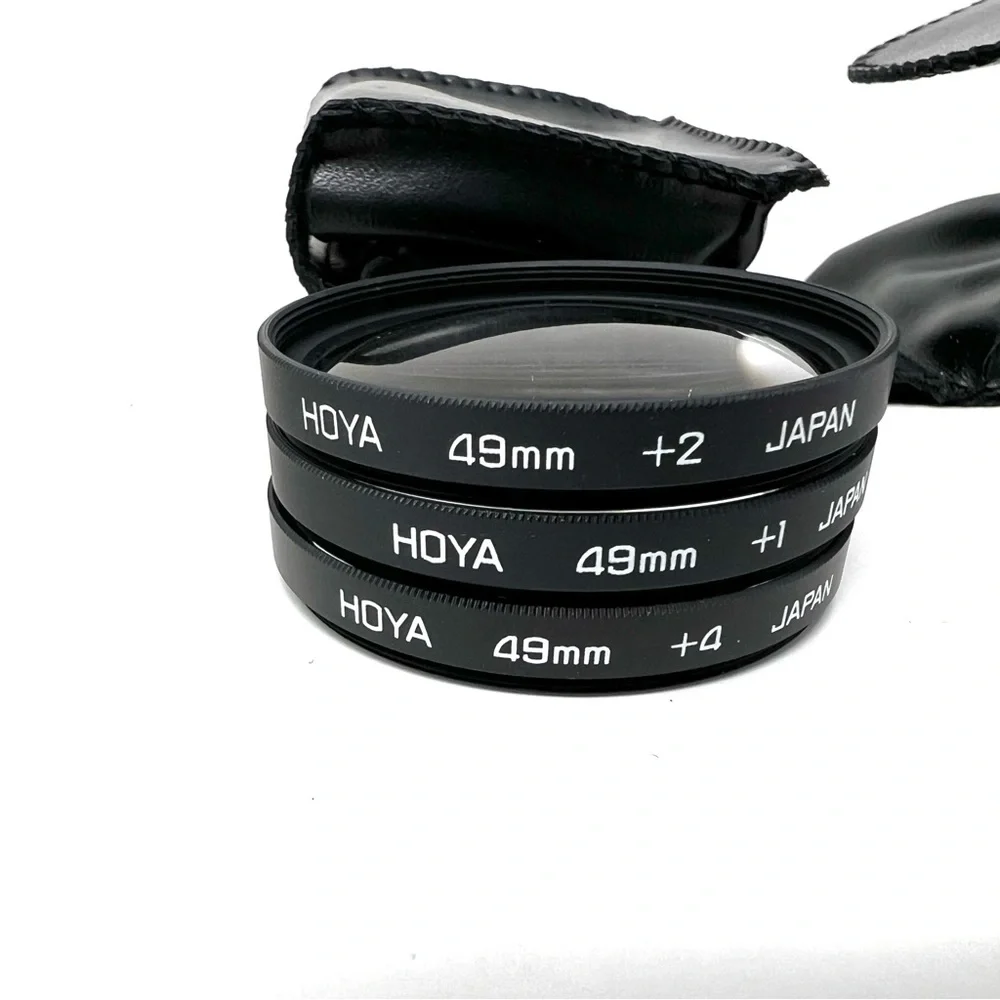 HOYA 49mm CLOSE-UP FILTER SET +1 +2 +4 NEW Open Box NOS